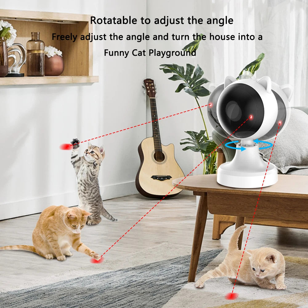 Smart Interactive Cat Laser Toy – Automatic Motion Sensor