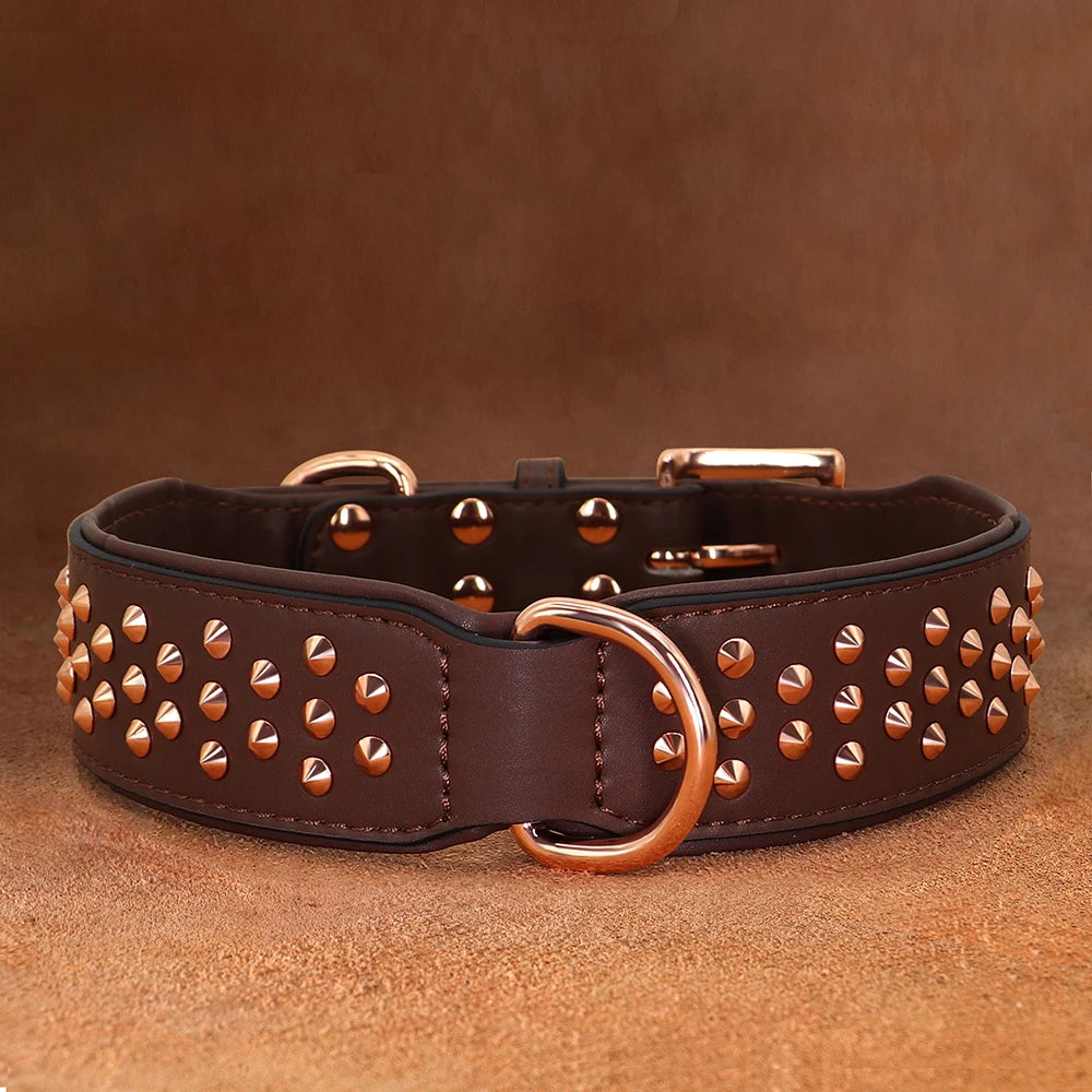 Studded Leather Dog Collar