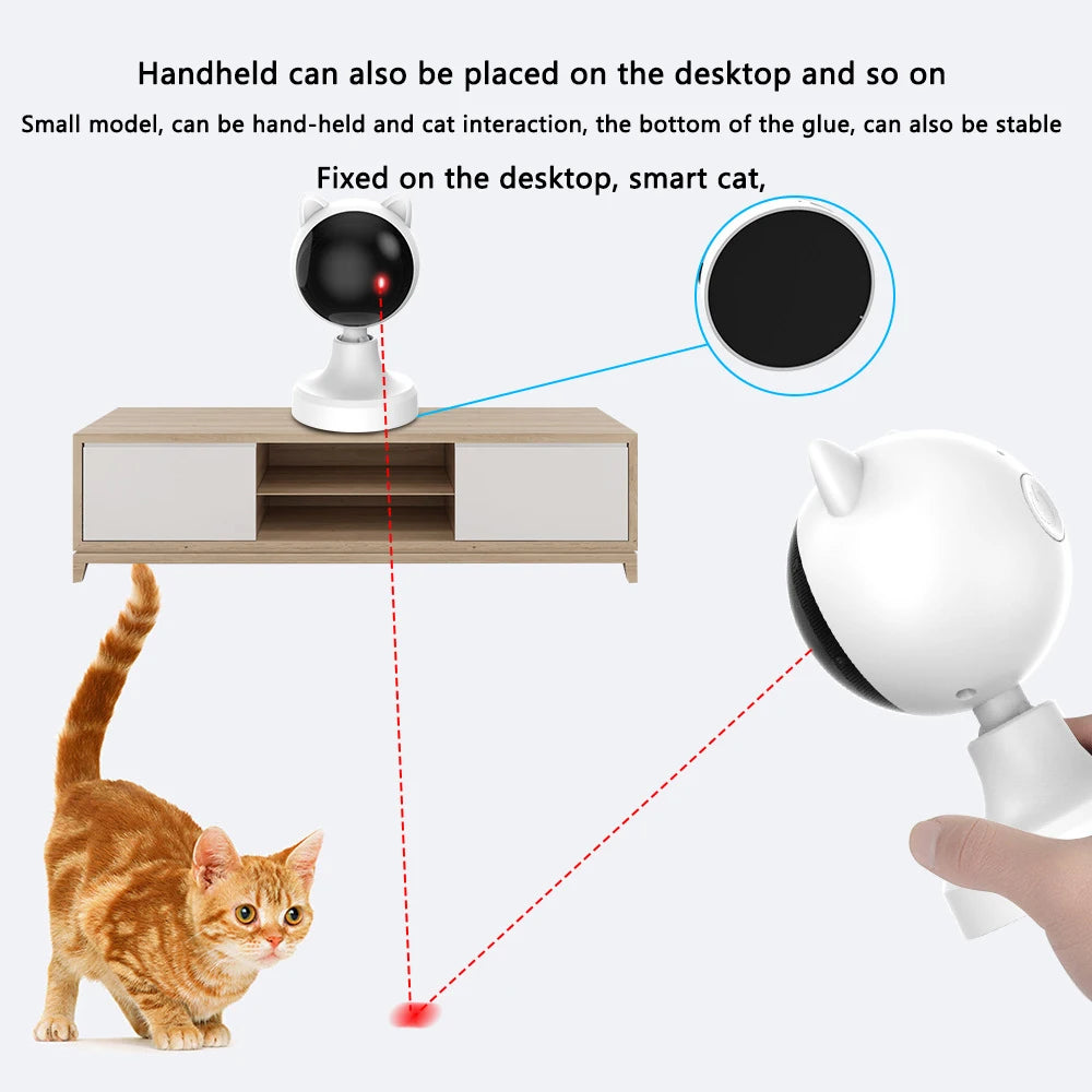 Smart Interactive Cat Laser Toy – Automatic Motion Sensor