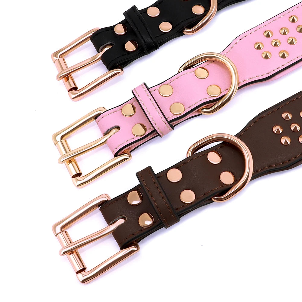 Studded Leather Dog Collar