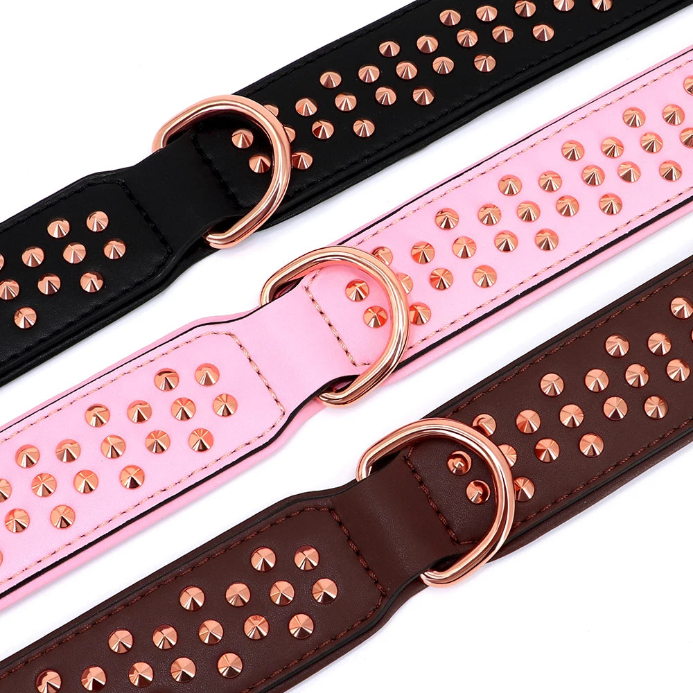 Studded Leather Dog Collar